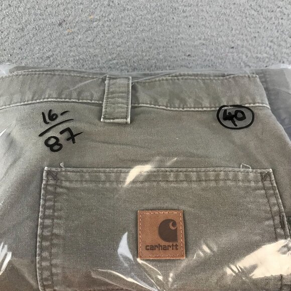 Carhartt Mens Cargo Shorts 40 Olive Green Durable Workwear - Picture 9 of 9